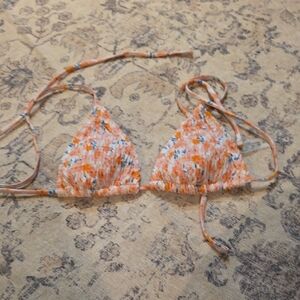 Vibrant Floral Bikini Top